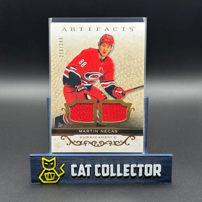 2021-22 UD Artifacts MARTIN NECAS #76 Material Gold Jersey /249