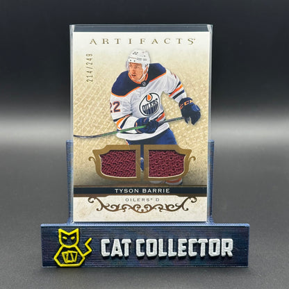 2021-22 UD Artifacts TYSON BARRIE #7 Material Gold Jersey /249