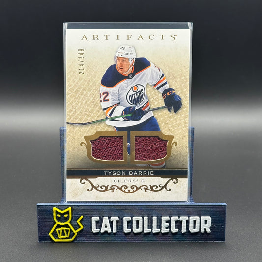 2021-22 UD Artifacts TYSON BARRIE #7 Material Gold Jersey /249