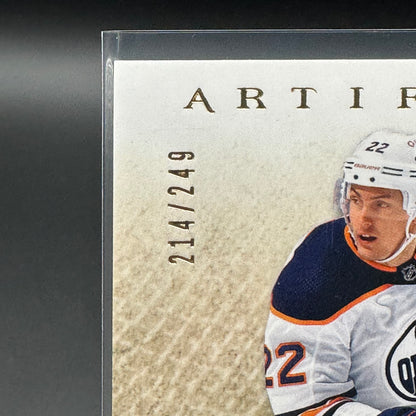 2021-22 UD Artifacts TYSON BARRIE #7 Material Gold Jersey /249