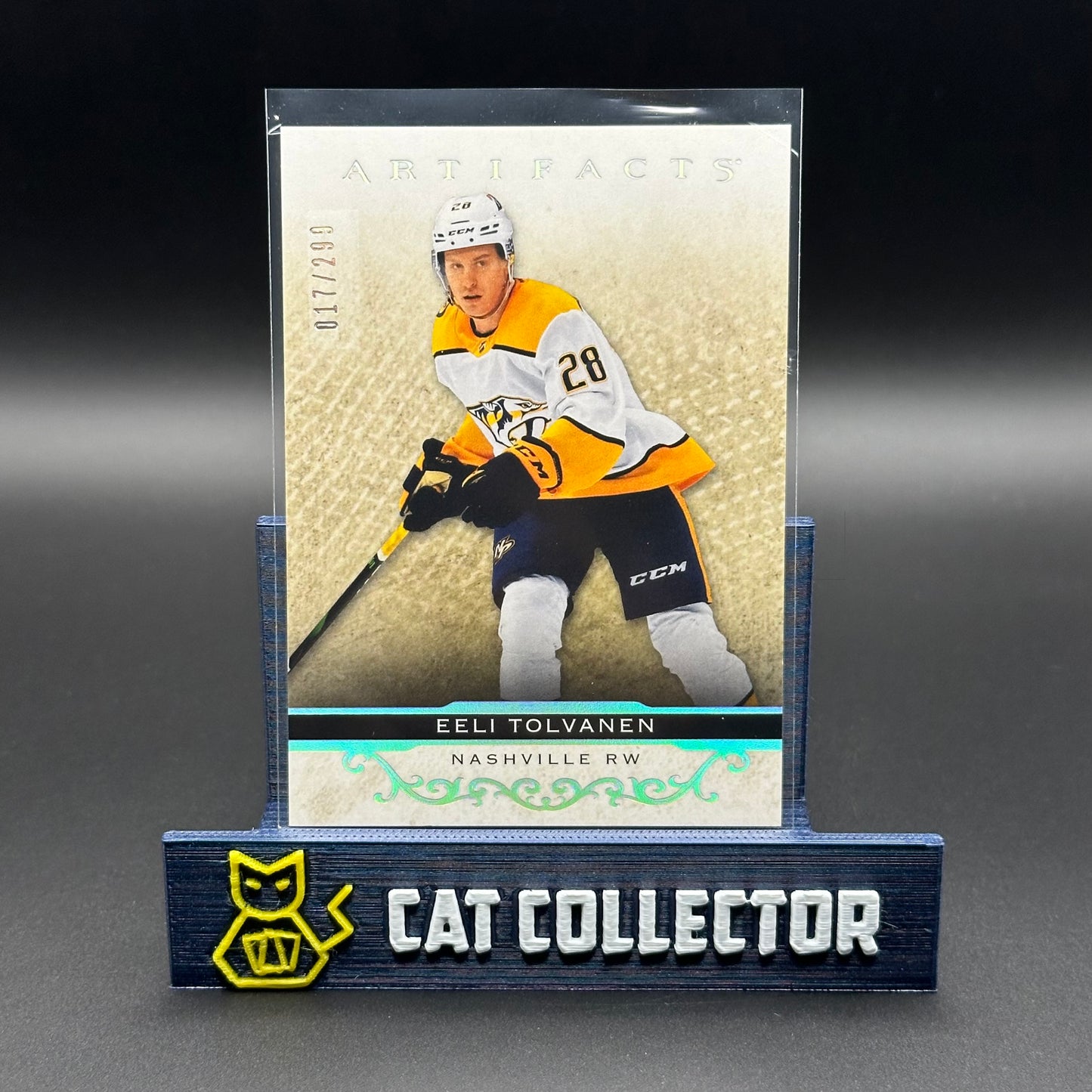 2021-22 UD Artifacts EELI TOLVANEN #82 Silver Spectrum /299