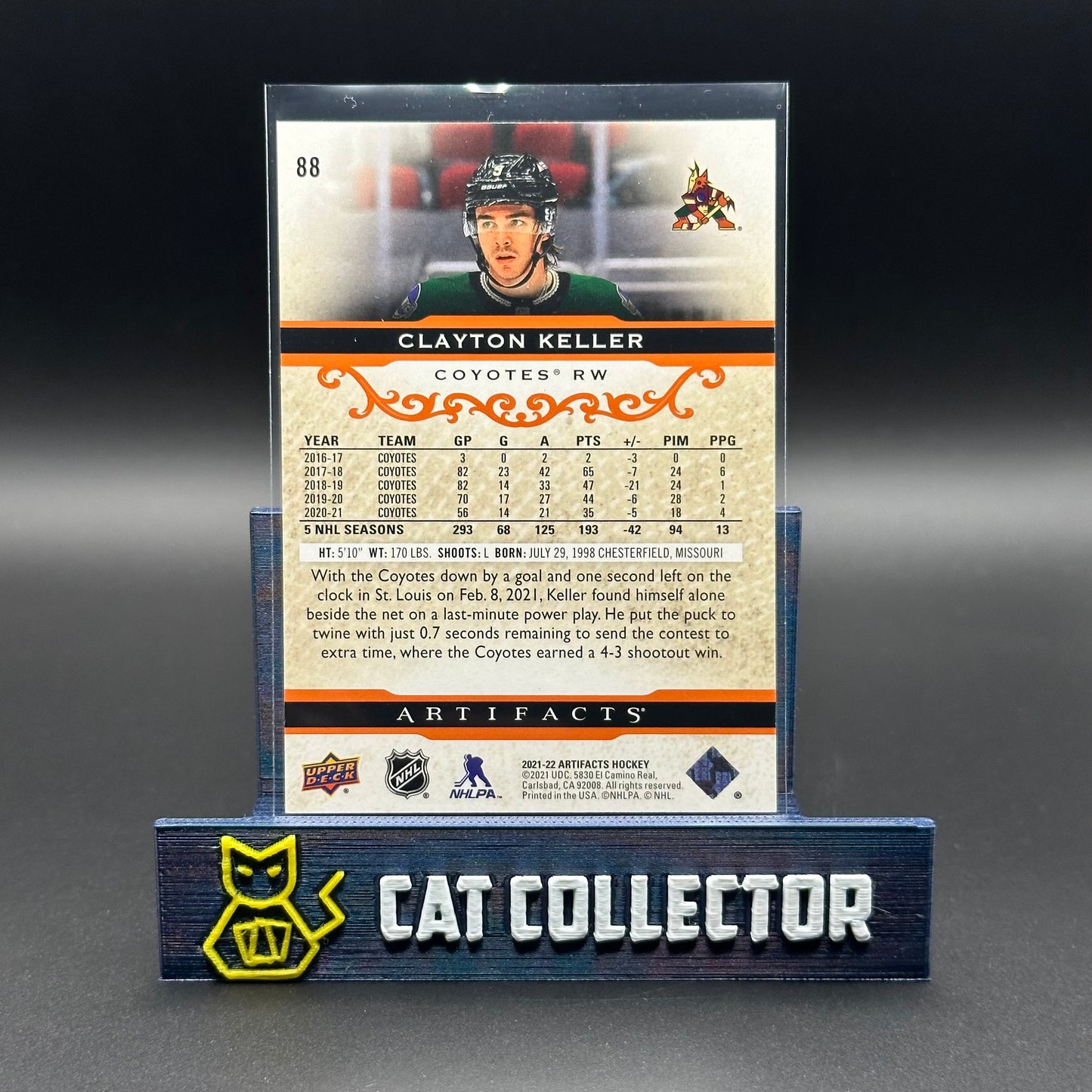 2021-22 UD Artifacts CLAYTON KELLER #88 Autumn /75