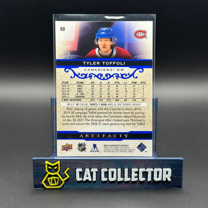 2021-22 UD Artifacts TYLER TOFFOLI #90 Royal Blue /199