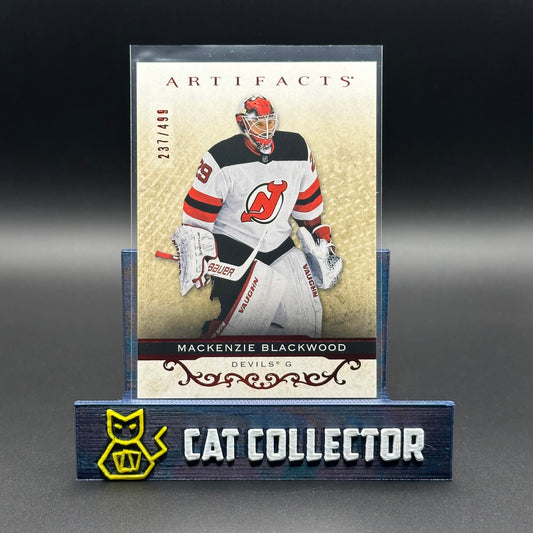 2021-22 UD Artifacts MACKENZIE BLACKWOOD #91 Ruby /499