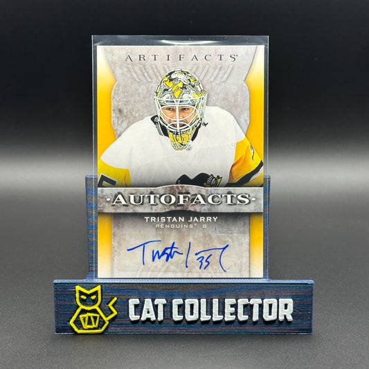 2021-22 UD Artifacts TRISTAN JARRY #AF-TJ Auto Facts (Group G 1:244)