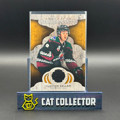 2021-22 UD Artifacts CLAYTON KELLER #NR-CK NHL Remnants Jersey