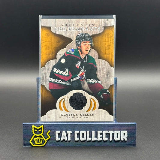 2021-22 UD Artifacts CLAYTON KELLER #NR-CK NHL Remnants Jersey