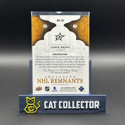 2021-22 UD Artifacts JAMIE BENN #NR-JB NHL Remnants Jersey