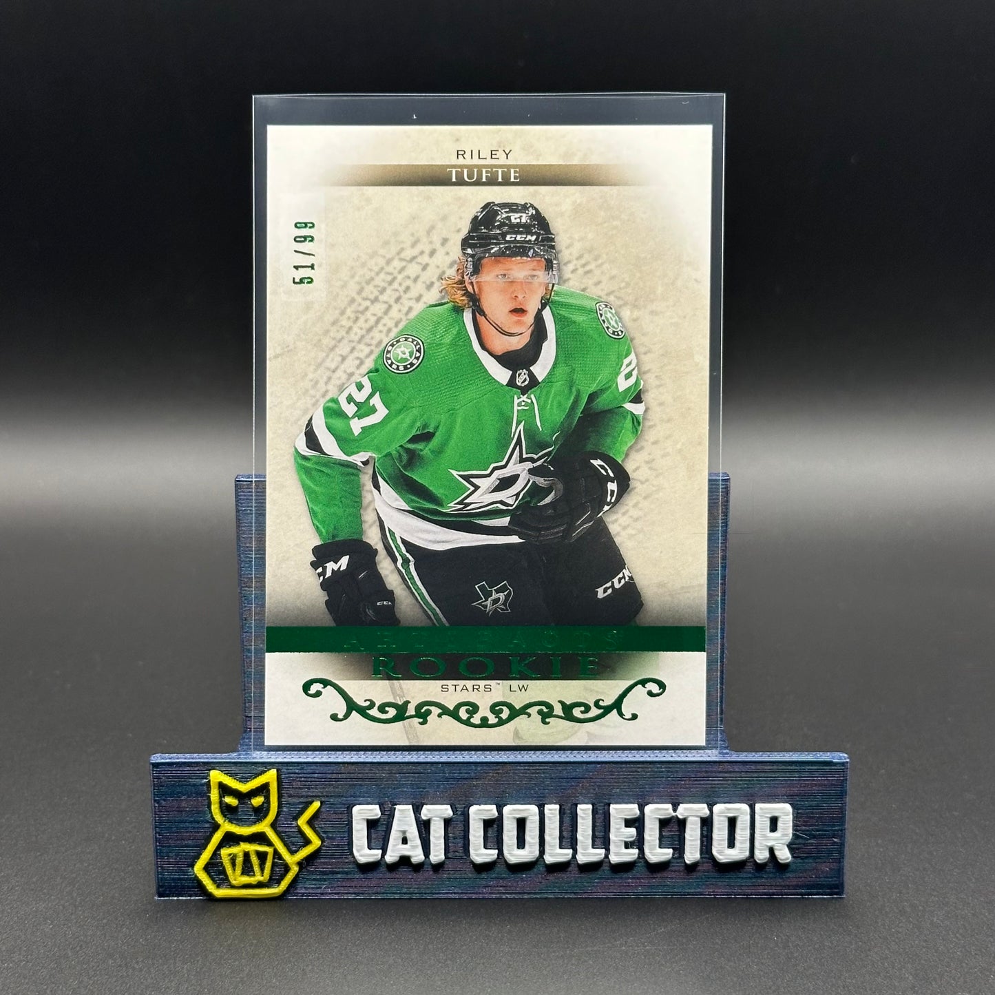 2021-22 UD Artifacts RILEY TUFTE #RED190 Extended Rookie Emerald RC /99