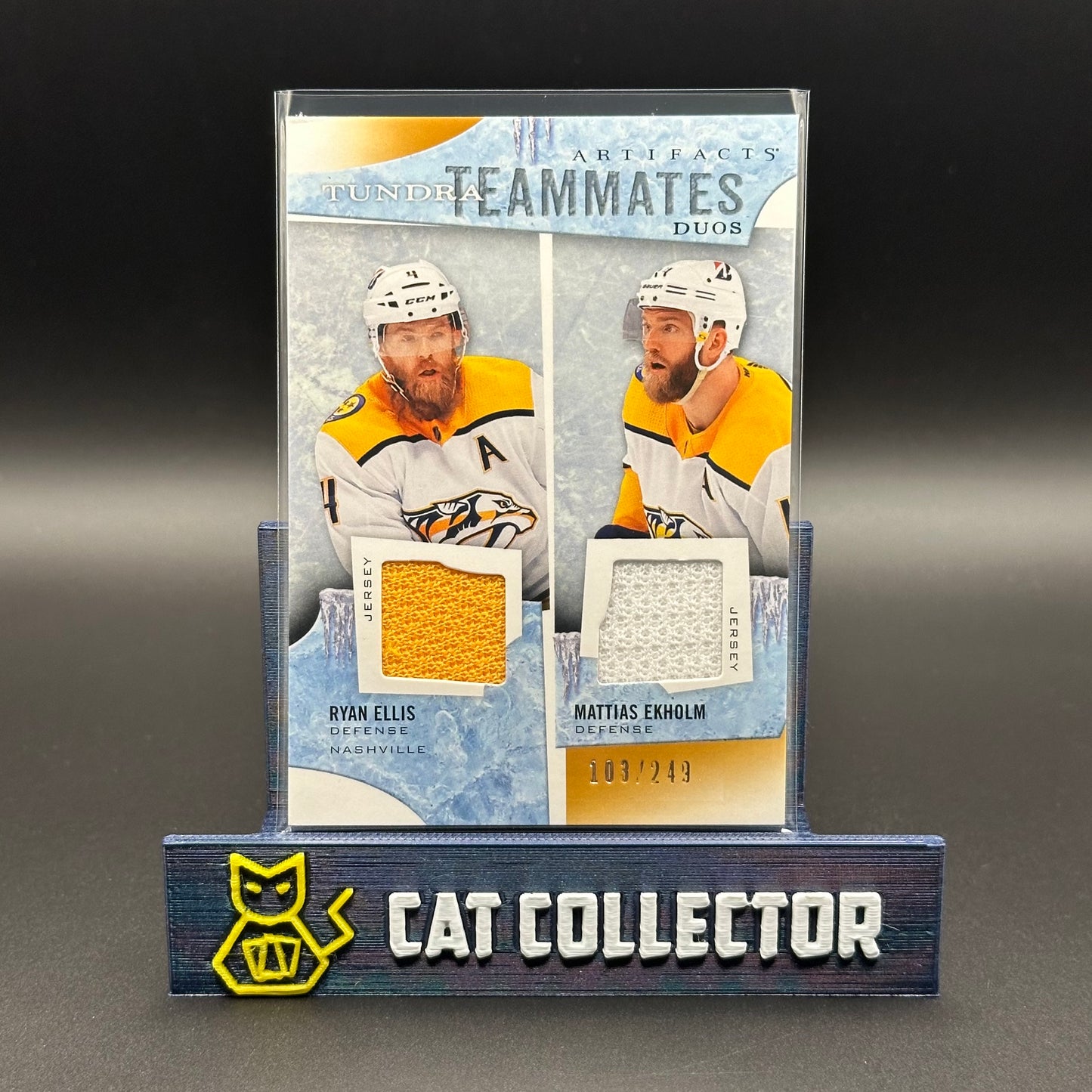 2021-22 UD Artifacts RYAN ELLIS / MATTIAS EKHOLM #T2-NAS Tundra Teammates Duo Jeysey /249