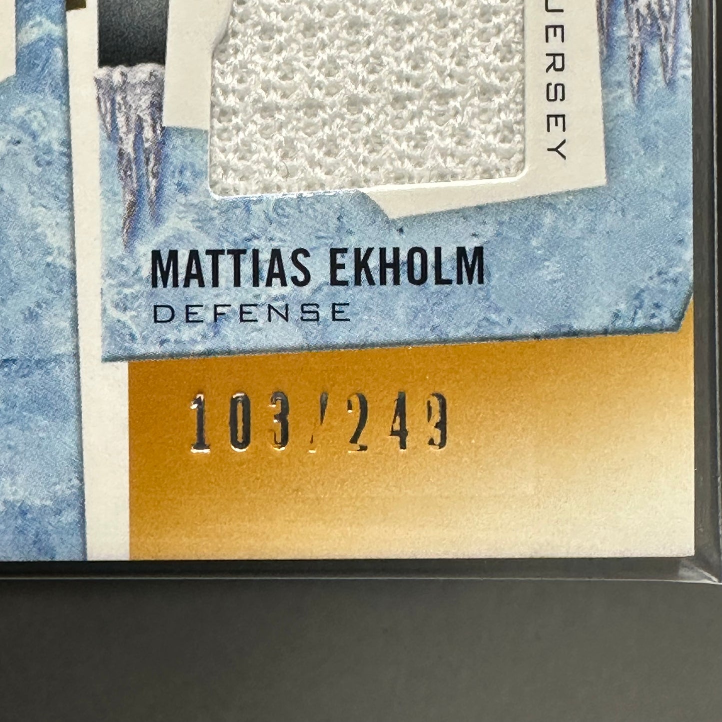 2021-22 UD Artifacts RYAN ELLIS / MATTIAS EKHOLM #T2-NAS Tundra Teammates Duo Jeysey /249