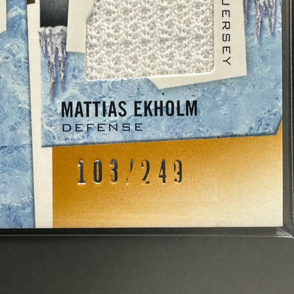 2021-22 UD Artifacts RYAN ELLIS / MATTIAS EKHOLM #T2-NAS Tundra Teammates Duo Jeysey /249