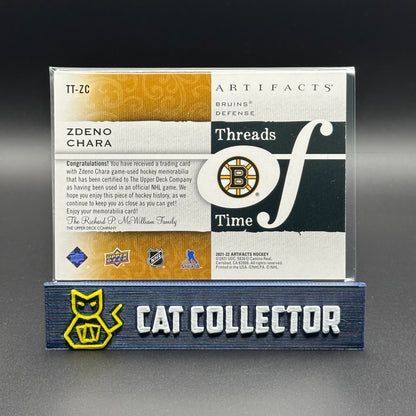 2021-22 UD Artifacts ZDENO CHARA #TT-ZC Threads of Time Jersey