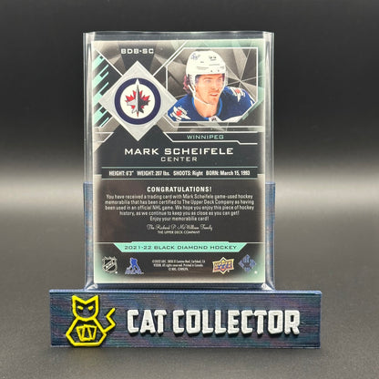 2021-22 UD Black Diamonds MARK SCHEIFELE #BDB-SC Premium Relic Patch /50