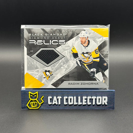 2021-22 UD Black Diamonds RADIM ZOHORNA #DD-RZ Diamond Debut Relics RC Jersey