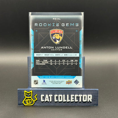 2021-22 UD Black Diamonds ANTON LUNDELL #RG-AL Rookie Gems /399