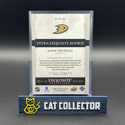 2021-22 UD Exquisite JAMIE DRYSDALE #ECER-JD Extra Exquisite Rookie Jersey /299