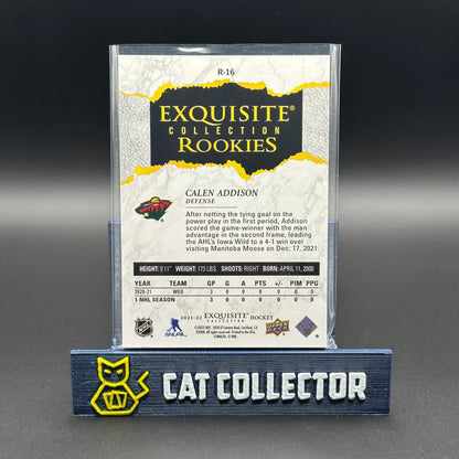 2021-22 UD Exquisite CALEN ADDISON #R-16 Rookie RC /299