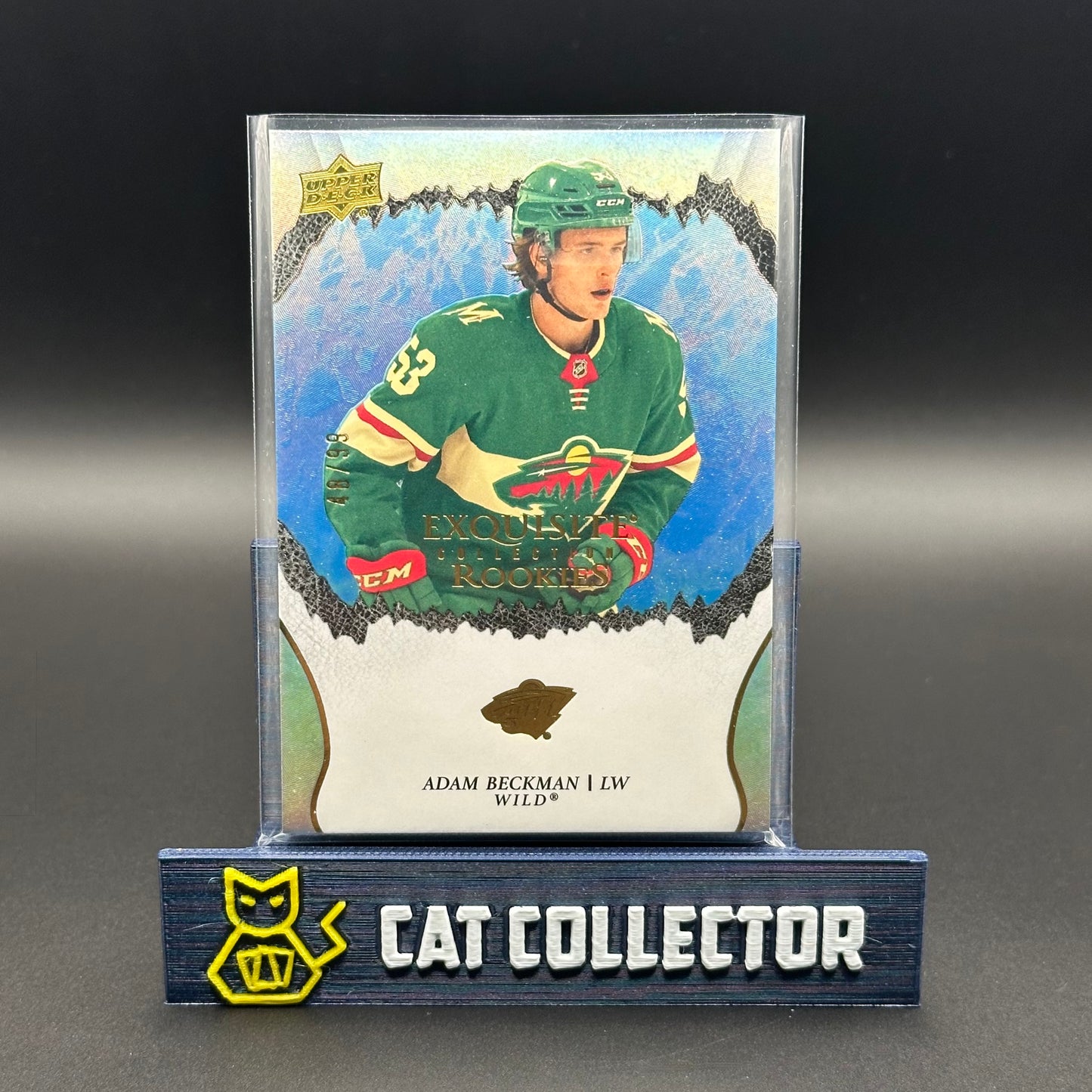 2021-22 UD Exquisite ADAM BECKMAN #R-26 Rookie RC Gold /99