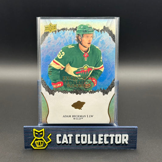 2021-22 UD Exquisite ADAM BECKMAN #R-26 Rookie RC Gold /99