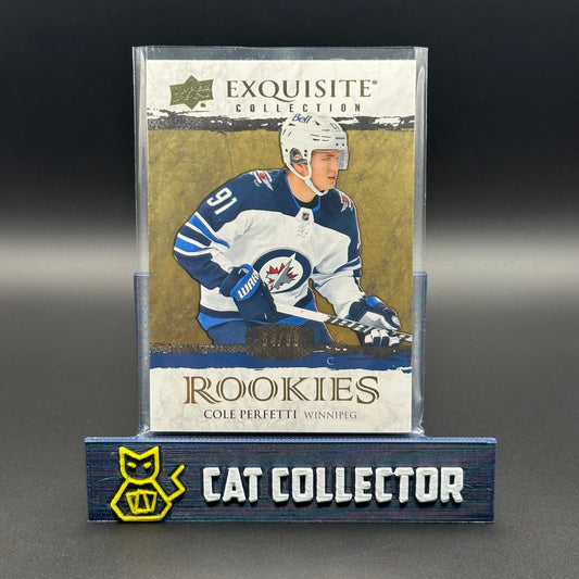 2021-22 UD Exquisite COLE PERFETTI #R-CP Rookie RC Gold 54/99