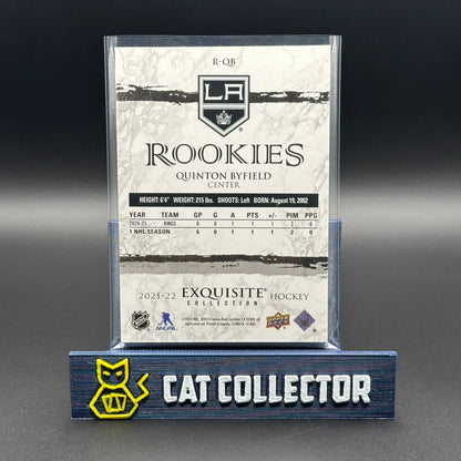 2021-22 UD Exquisite QUINTON BYFIELD #R-QB Rookie RC /299