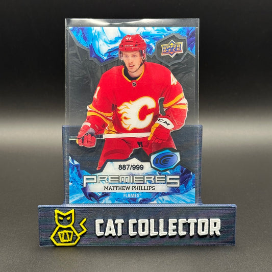 2021-22 UD Ice MATTHEW PHILIPPS #208 Premieres /999 Rookie RC