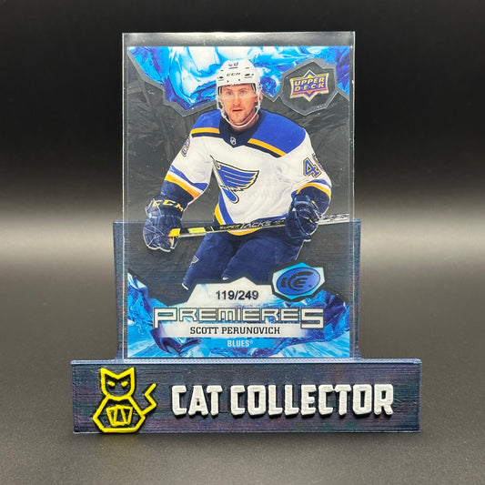 2021-22 UD Ice SCOTT PERUNOVICH #233 Premieres /249 Rookie RC