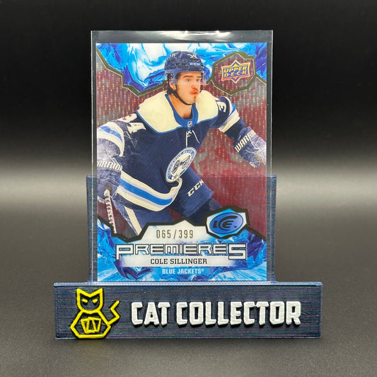 2021-22 UD Ice COLE SILINGER #235 Premieres Red /399 Rookie RC
