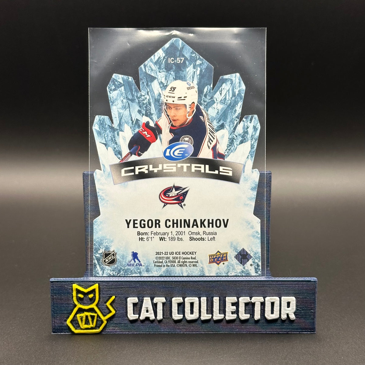 2021-22 UD Ice YGOR CHINAKHOV #IC-57 Ice Crystals Rookies Die-Cut RC