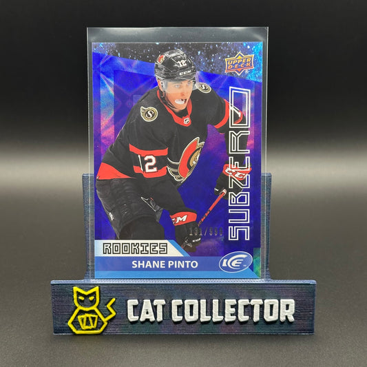 2021-22 UD Ice SHANE PINTO #SZ-32 Subzero Rookies /999 RC