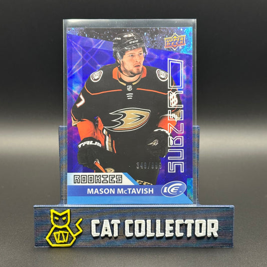 2021-22 UD Ice MASON MCTAVISH #SZ-51 Subzero Rookies /999 RC