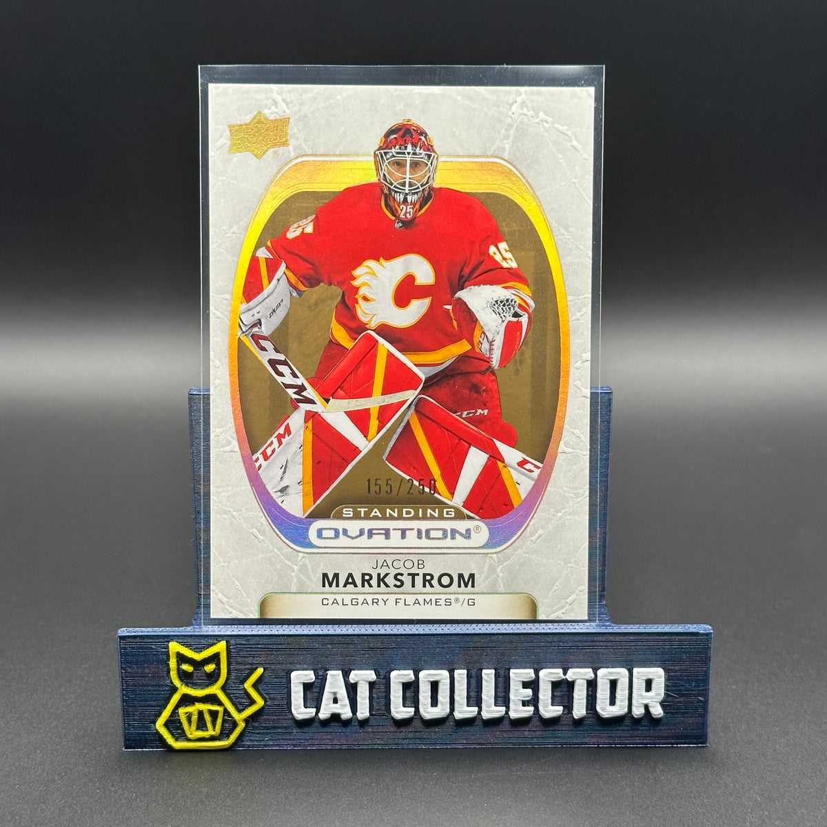 2021-22 UD Ovation JACOB MARKSTROM #53 Standing Gold Spectrum /250