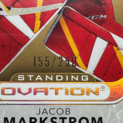 2021-22 UD Ovation JACOB MARKSTROM #53 Standing Gold Spectrum /250