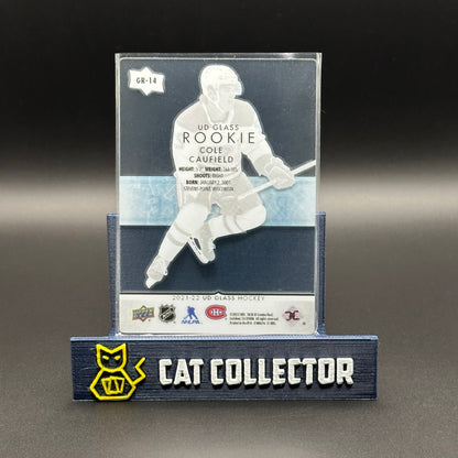 2021-22 UD Ovation COLE CAUFIELD #GR-14 UD Glass Rookie /349