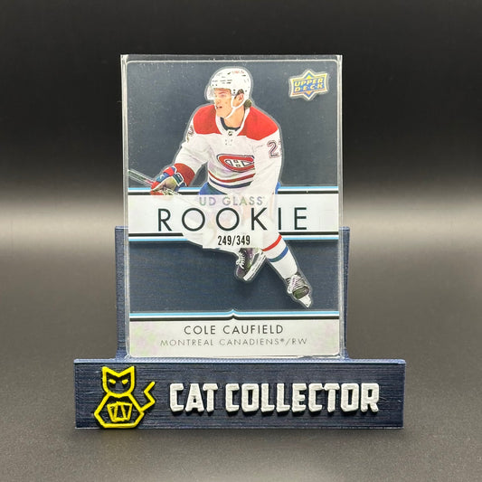2021-22 UD Ovation COLE CAUFIELD #GR-14 UD Glass Rookie /349