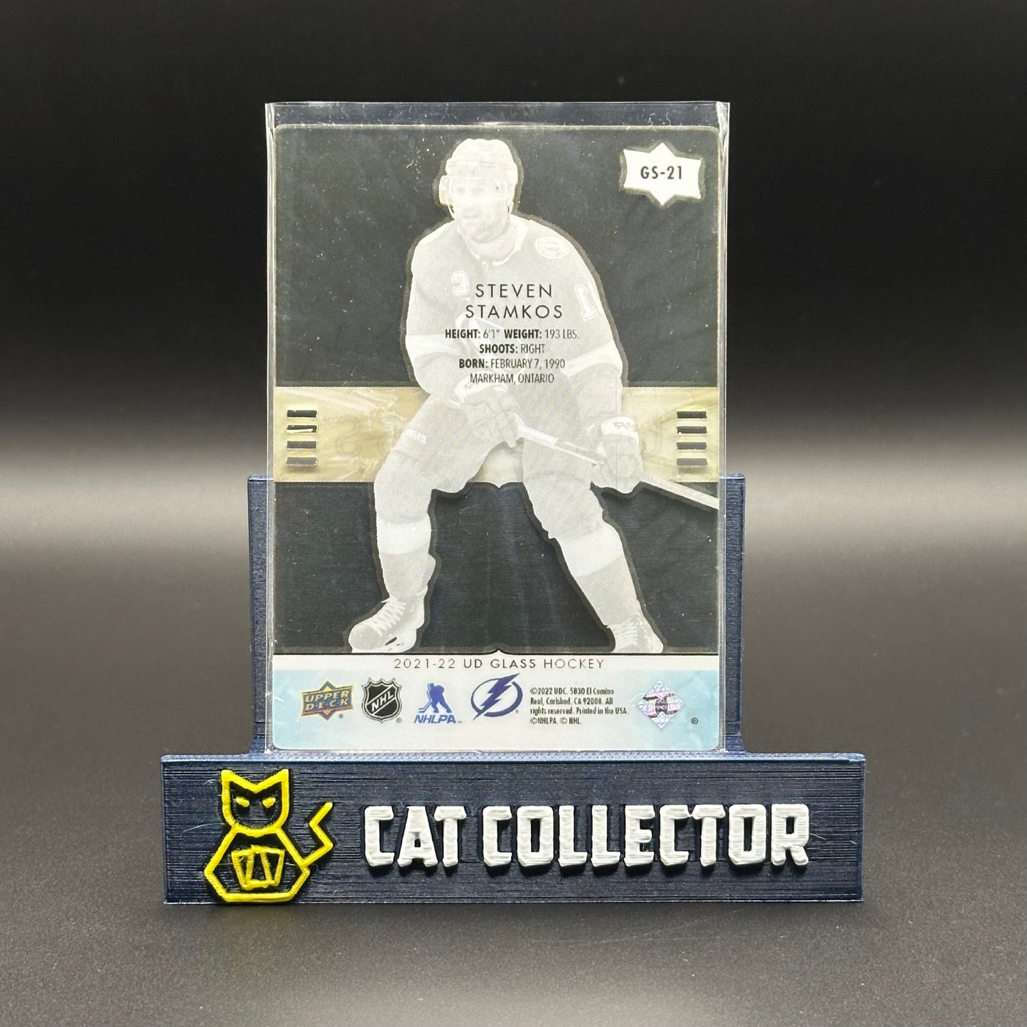 2021-22 UD Ovation STEVEN STAMKOS #GS-21 UD Glass /99