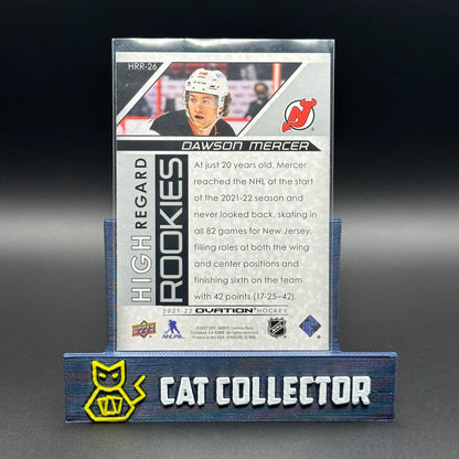 2021-22 UD Ovation DAWSON MERCER #HRR-26 High Regard Rookies RC