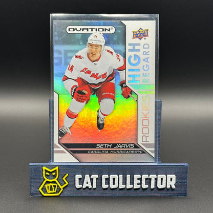 2021-22 UD Ovation SETH JARVIS #HRR-4 High Regard Rookies RC