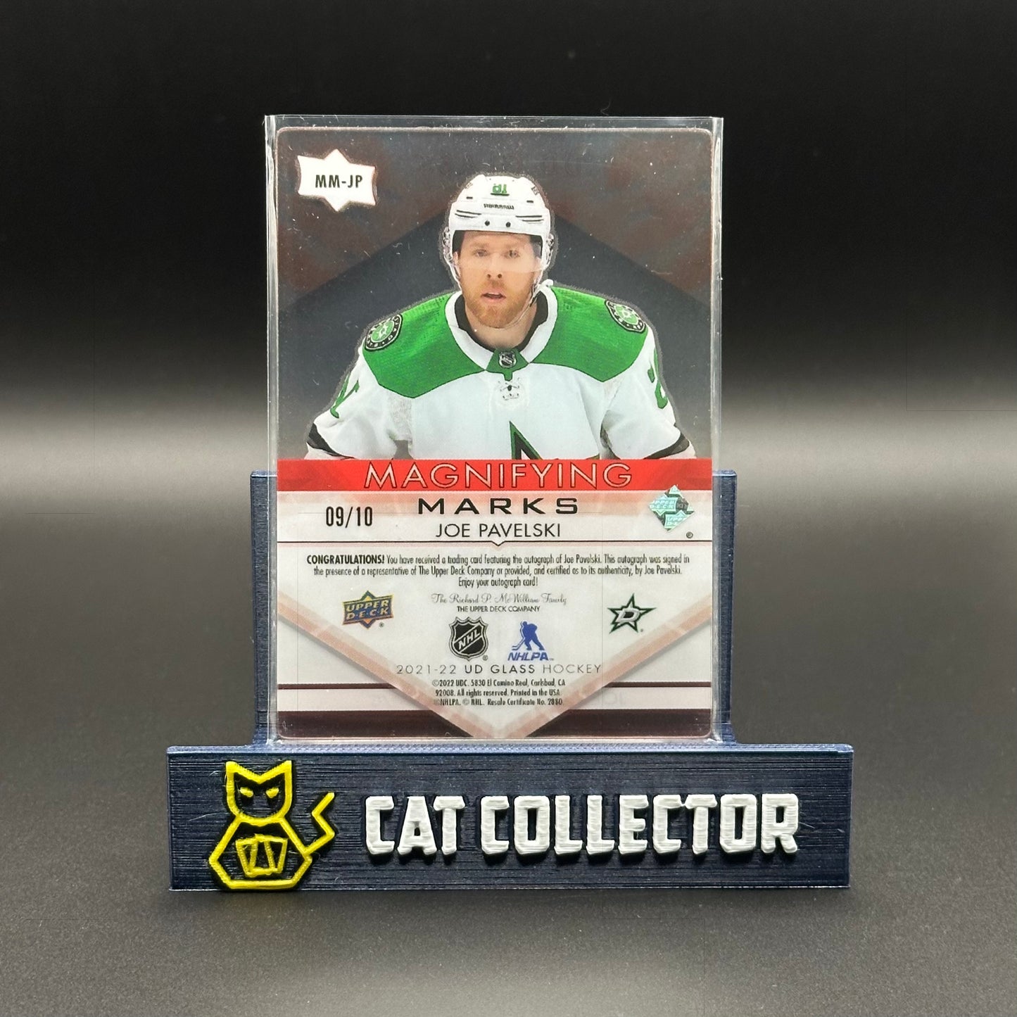 2021-22 UD Ovation JOE PAVELSKI #MM-JP UD Glass Magnifying Marks /10 Auto