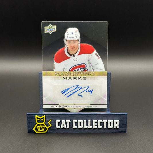 2021-22 UD Ovation NICK SUZUKI #MM-NS UD Glass Magnifying Marks /15 Auto