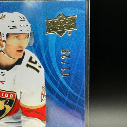 2021-22 UD Ovation ANTON LUNDELL #PRP-AL Praised Rookie Penmanship Gold Auto RC 1/25 First Print!