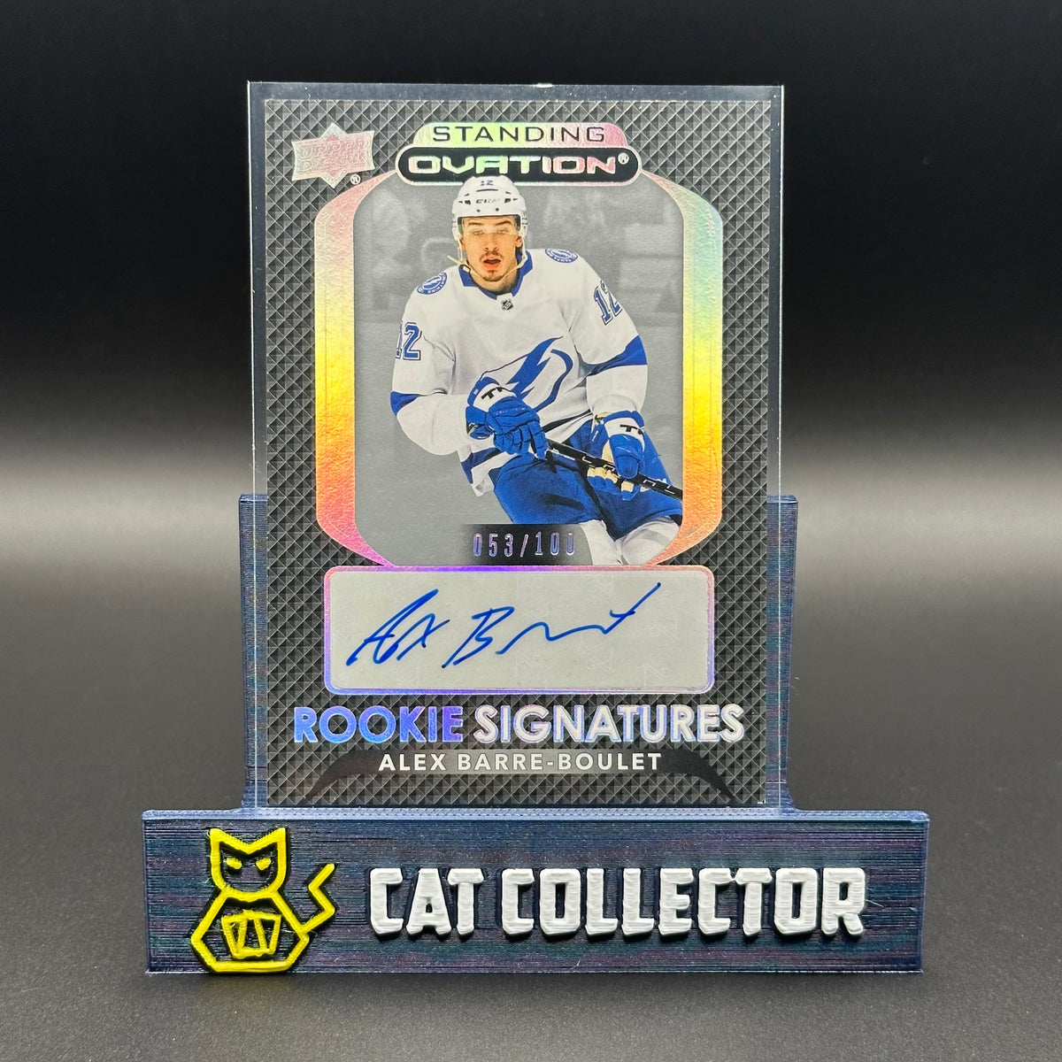 2021-22 UD Ovation ALEX BARRE-BOULET #SORS-AB Standing Rookie Signatures /100 Auto RC