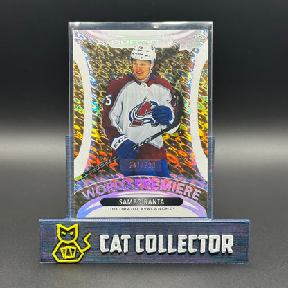 2021-22 UD Ovation SAMPO RANTA #WP-16 World Premiere Gold Rookie RC /299