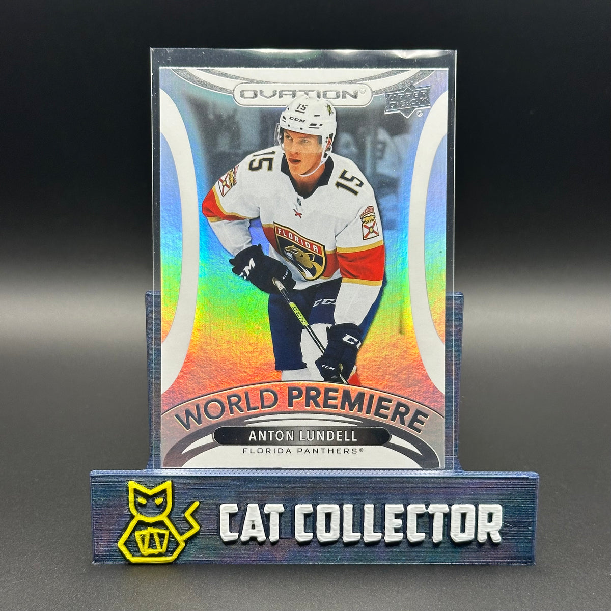 2021-22 UD Ovation ANTON LUNDELL #WP-17 World Premiere Rookie RC