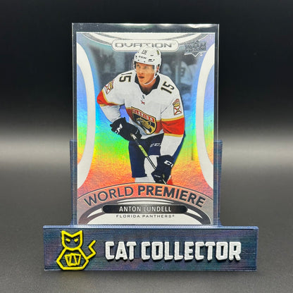 2021-22 UD Ovation ANTON LUNDELL #WP-17 World Premiere Rookie RC
