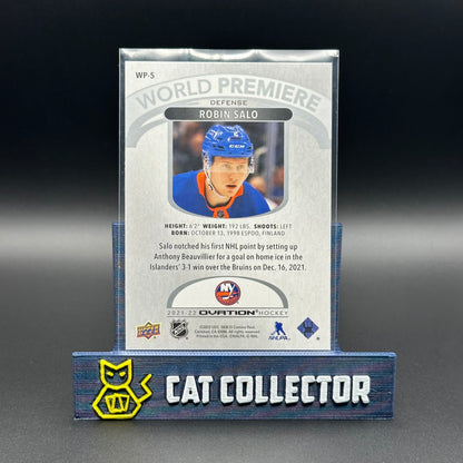 2021-22 UD Ovation ROBIN SALO #WP-5 World Premiere Rookie RC