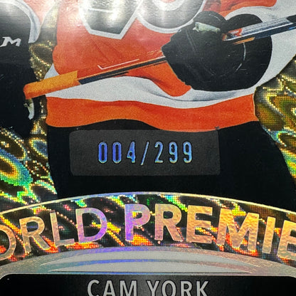2021-22 UD Ovation CAM YORK #WP-9 World Premiere Gold Rookie RC /299