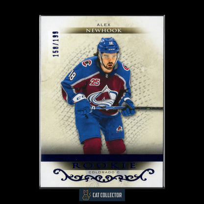 2021-21 Upper Deck Artifacts ALEX NEWHOOK #169 Royal Blue RC /199