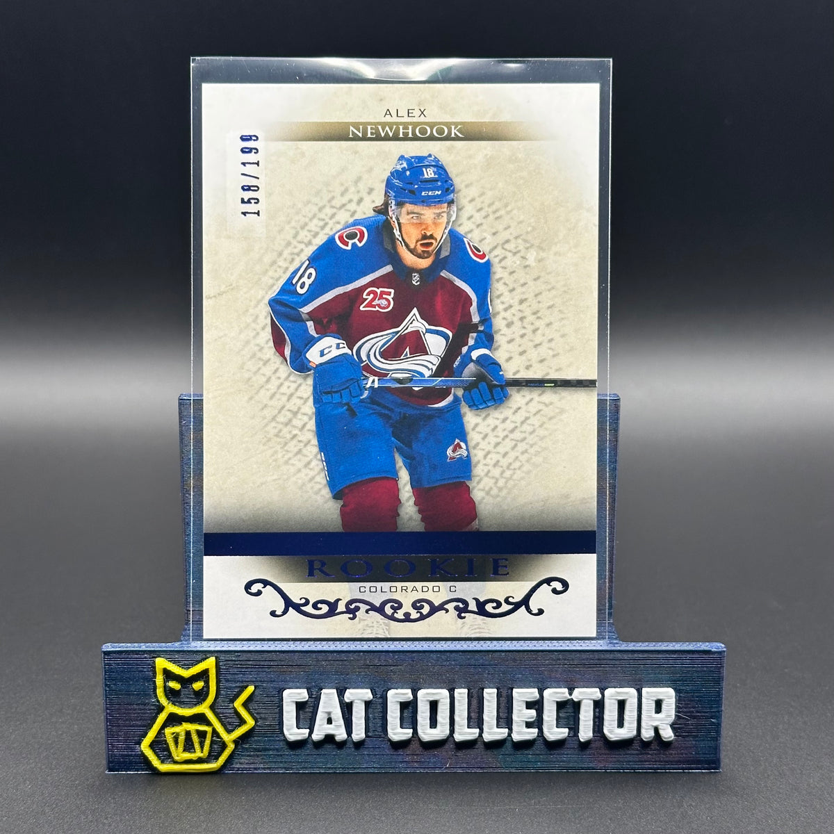 2021-21 Upper Deck Artifacts ALEX NEWHOOK #169 Royal Blue RC /199